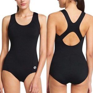 Black One Piece Swimsuit Plus Size Monokini